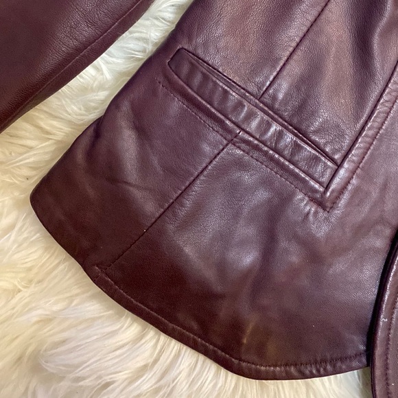 Danier Purple Leather Jacket - Picture 5 of 7